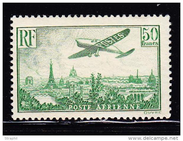 N&deg;14 - Vert Jaune - Sign&eacute; - TB - 1927-1959 Neufs