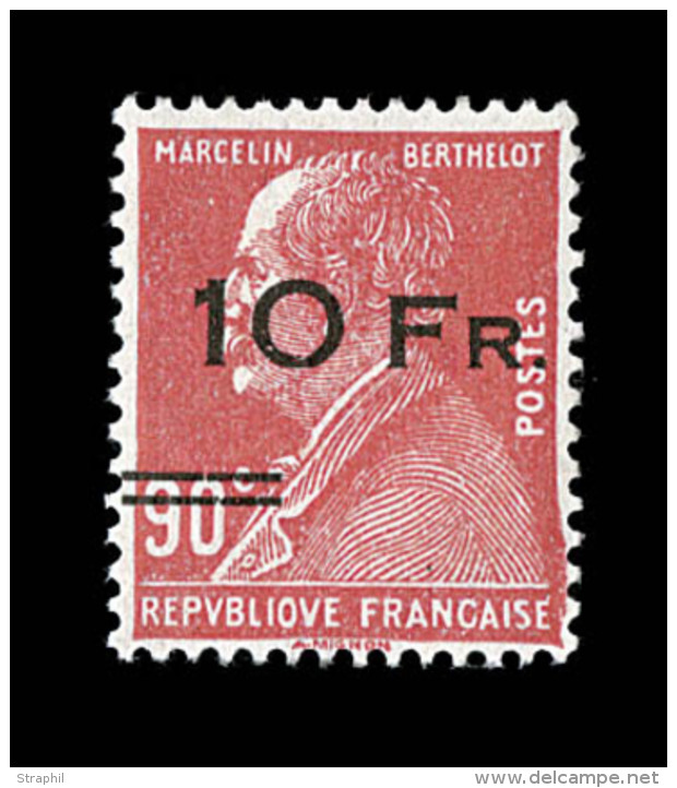 N&deg;3 - 10F S/90c Rouge - Sign&eacute; Roumet - TB - 1927-1959 Neufs