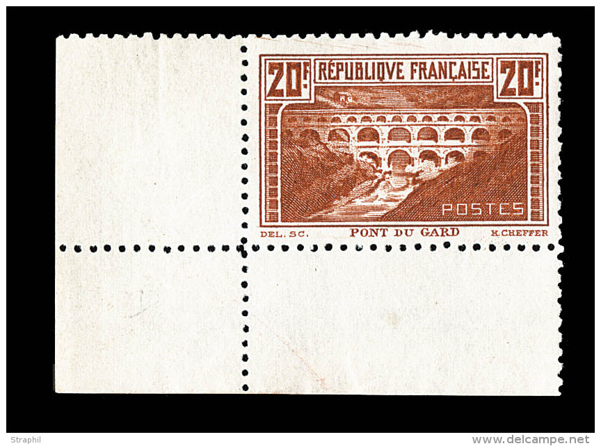 N&deg;262B - 20F Pont Du Gard - Dent. 11 - TB - Neufs