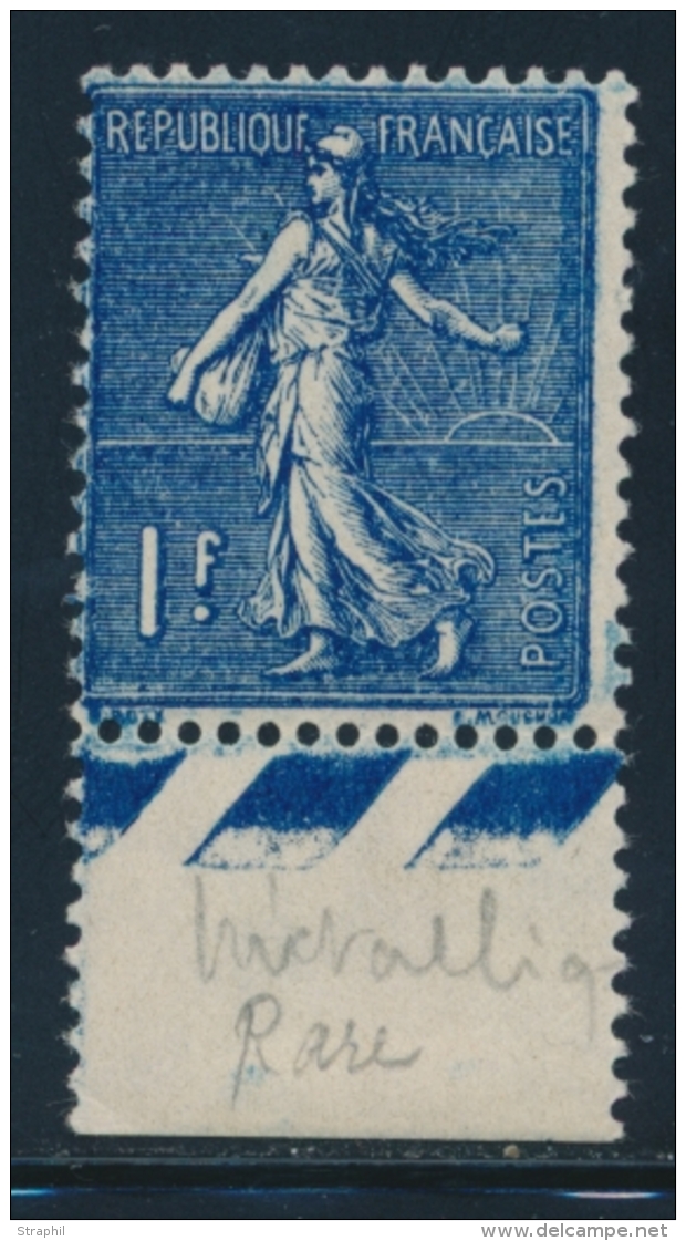 N&deg;205 - BDF - Bleu M&eacute;tallique - Sign&eacute; - TB - Unused Stamps