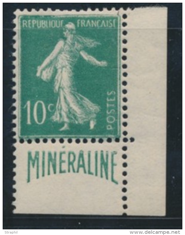 N&deg;188A - Min&eacute;raline - Coin De Carnet Bas - TB - Neufs