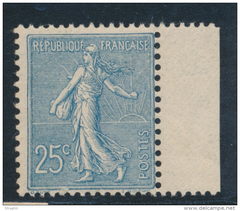 N&deg;132 - 25c Bleu - BDF - TB - 1903-60 Säerin, Untergrund Schraffiert