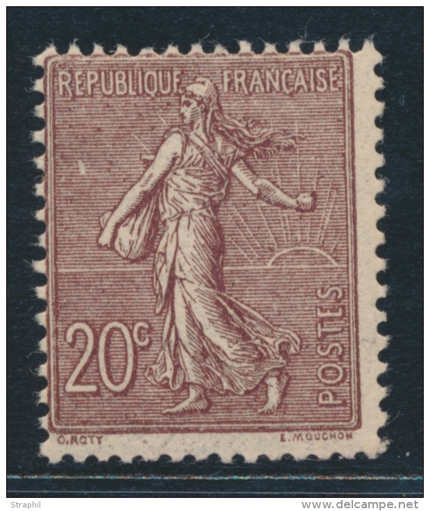 N&deg;131a - Brun Lilas Fonc&eacute; - Vari&eacute;t&eacute; T&acirc;che Blanche -TB - 1903-60 Semeuse Lignée