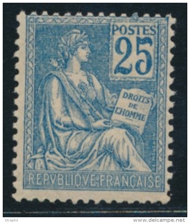 N&deg;118 - 25c Bleu - TB - 1900-02 Mouchon