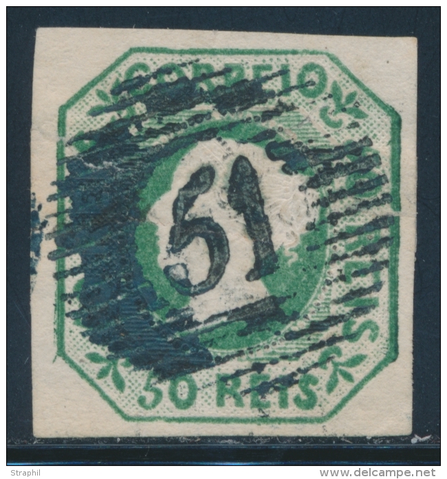 N&deg;3 - 50r. Vert - Obl "51"- TB - Oblitérés