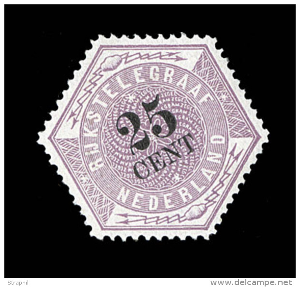 N&deg;7 - 25c Lilas - Sign&eacute; Balasse - TB - Télégraphes