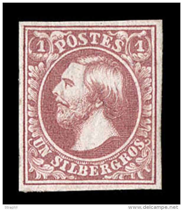 N&deg;2 - 1s Brun Rouge - TB - 1852 Guillaume III
