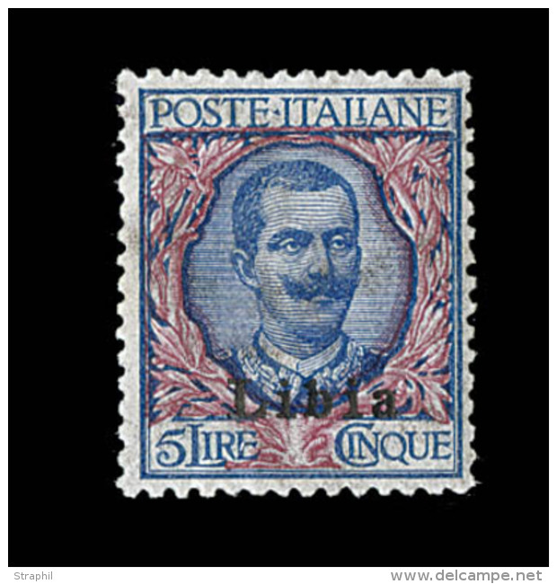 N&deg;12A - 5 Lire Bleu Et Rose - Bon Centrage - TB - Libye