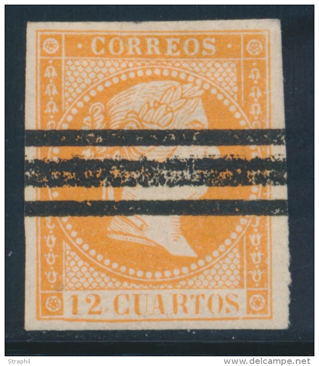 N&deg;44 - 12c Orange - Annulations Barres - TB - Neufs