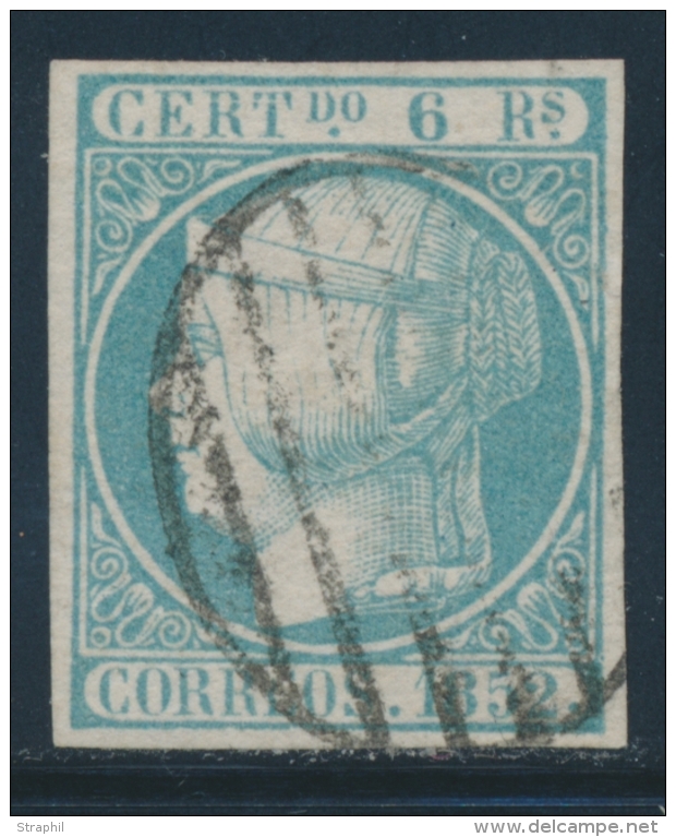 N&deg;16 - 6r Bleu Vert - Certif. CEM De Madrid - TB - Used Stamps