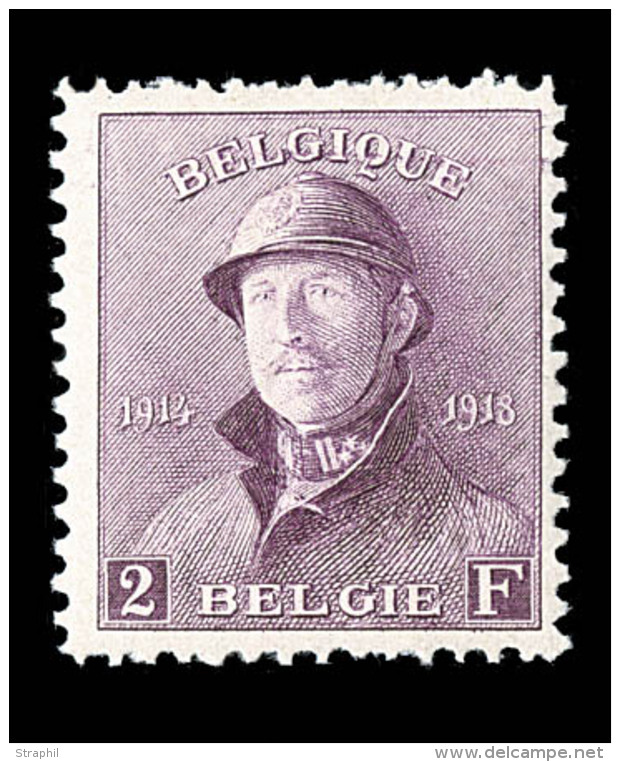 N&deg;176 - 2F Violet - Roi Casqu&eacute; - TB - 1915-1920 Albert I