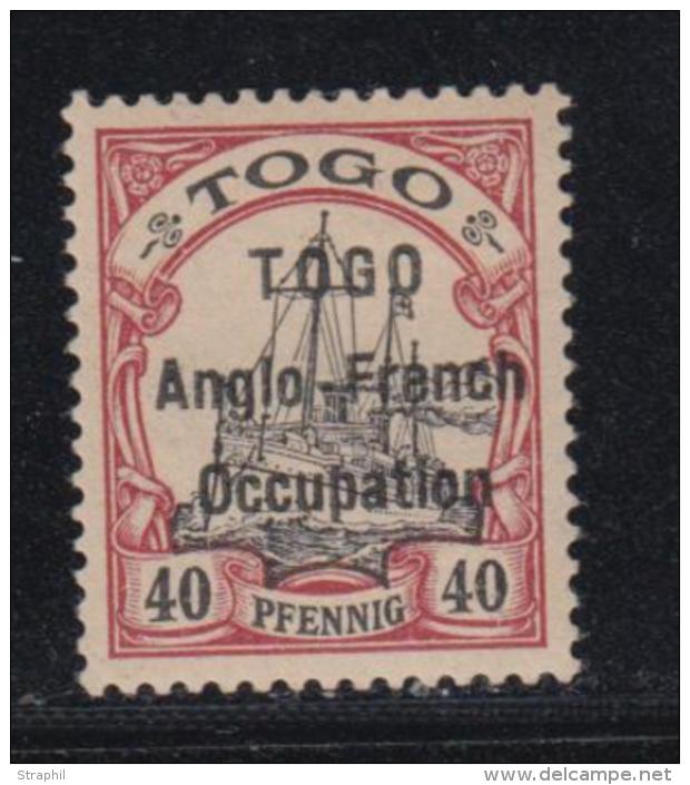 N&deg;38 - Type I - 40pfg - Sign&eacute; A. Brun - TB - Togo