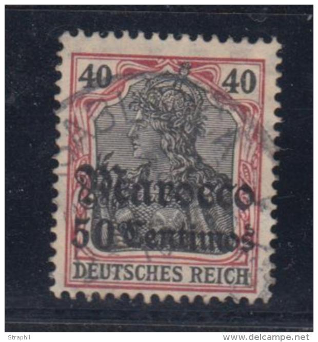 N&deg;39 - 50c S/40p - TB - Deutsche Post In Marokko