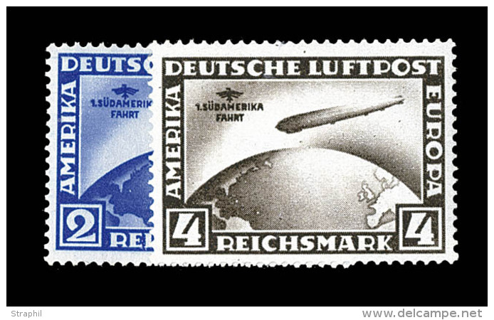 N&deg;38/39 - Les 2 Val SUDAMERIKAFAHRT - TB - Poste Aérienne & Zeppelin