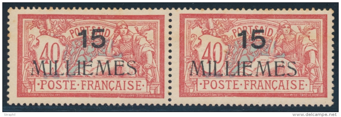 N&deg;44 - Paire - 15 Mill. S/40c - Rousseurs - Other & Unclassified