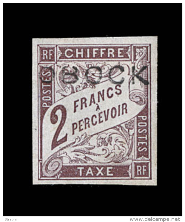 TIMBRES TAXE  N&deg;17 - 2F Marron - Sign&eacute; Brun - TB - Other & Unclassified