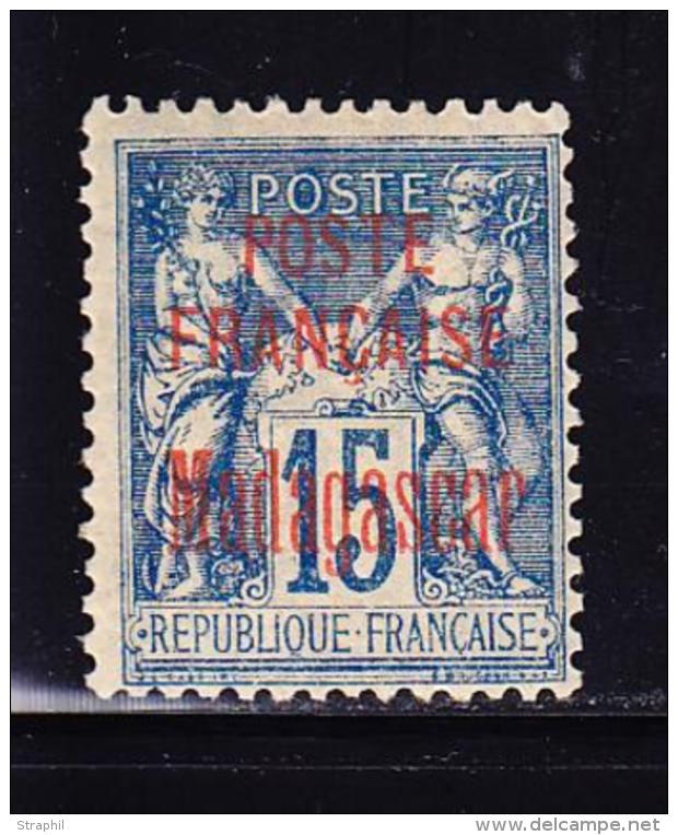 N&deg;16 - 15c Bleu - Sign&eacute; - TB - Autres & Non Classés