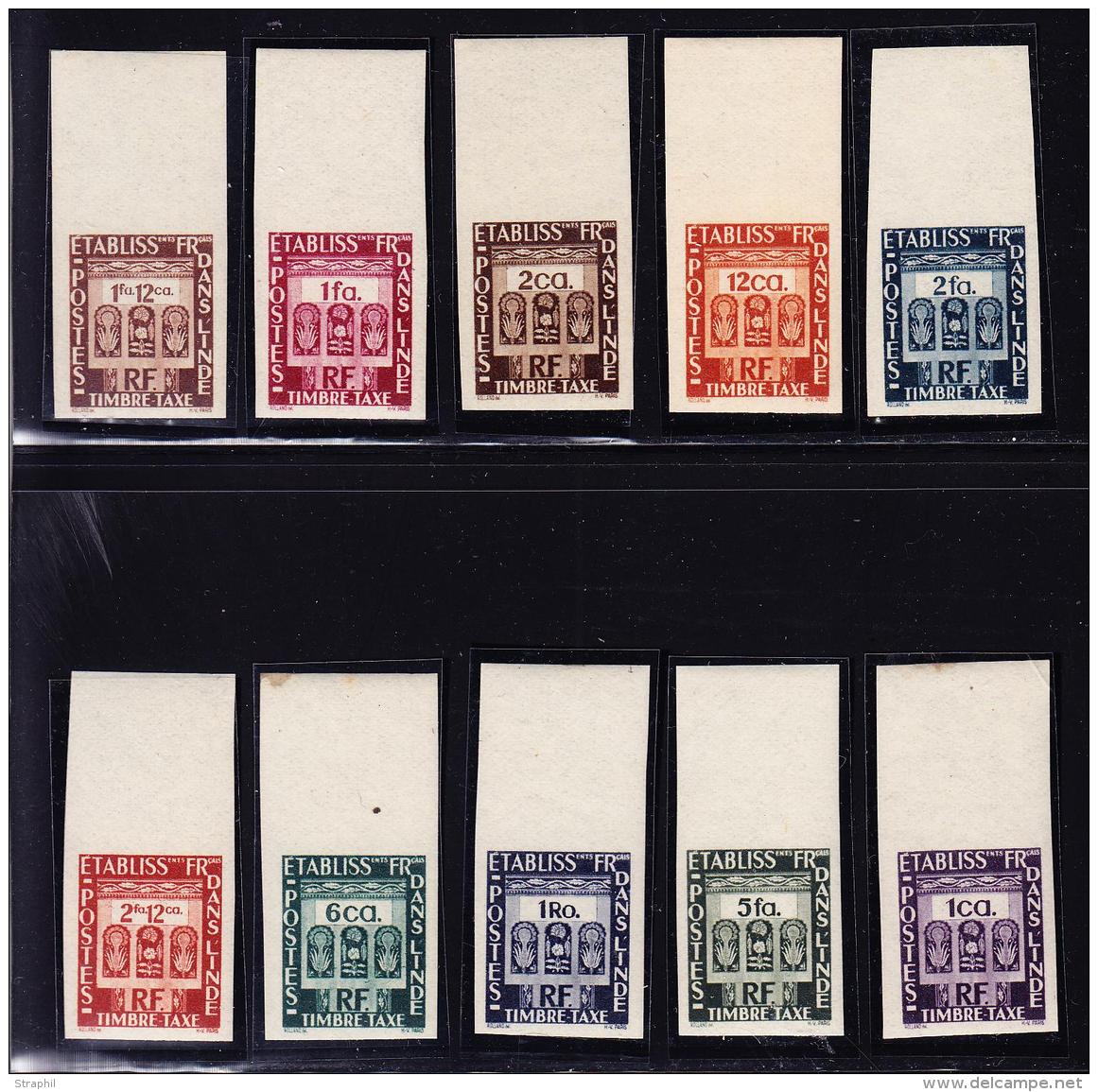 TIMBRES TAXE N&deg;19/28 - S&eacute;rie ND - BDF - TB - Altri & Non Classificati