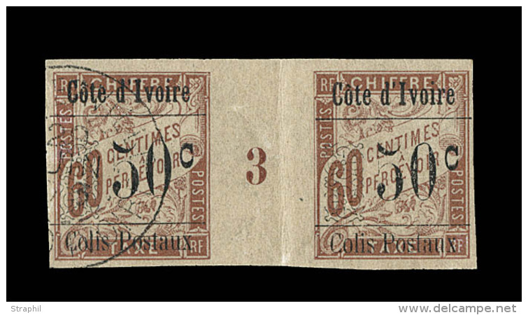 COLIS POSTAUX N&deg;6 - Paire Mill. 3 - 1ex, Obl. - Marg&eacute; - TB - Sonstige & Ohne Zuordnung