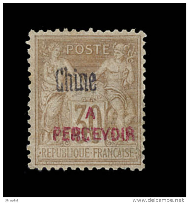 TIMBRES TAXE  N&deg;9 - 30c Brun - TB - Other & Unclassified