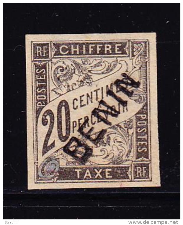 TIMBRES TAXE N&deg;3 - 20c Noir - Sign&eacute; Brun/Calves - TB - Otros & Sin Clasificación