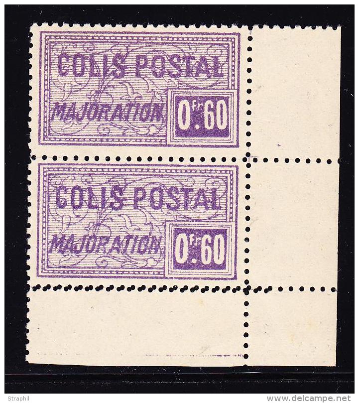 N&deg;13b - Paire - Sans Contr&ocirc;le R&eacute;partiteur + Vari&eacute;t&eacute; Dble Piquage Inf. - TB - Parcel Post