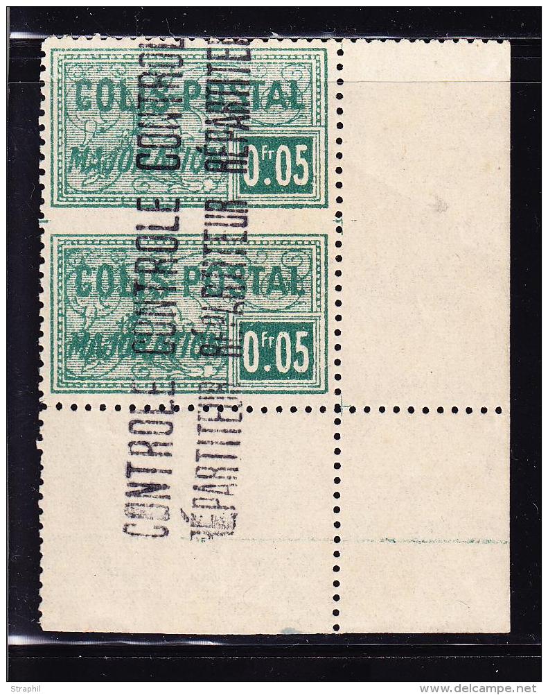 N&deg;10c - Paire - CDF - ND Entre Les 2 T. - TB - Colis Postaux