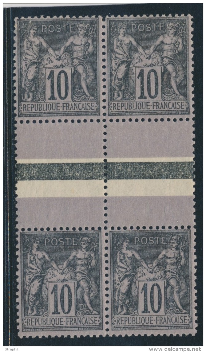N&deg;103b - Paire Vertic. - TB - 1876-1878 Sage (Type I)