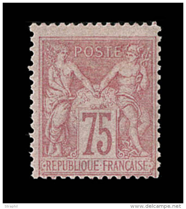 N&deg;81 - 75c Rose - Sign&eacute; A. Brun - TB - 1876-1878 Sage (Type I)