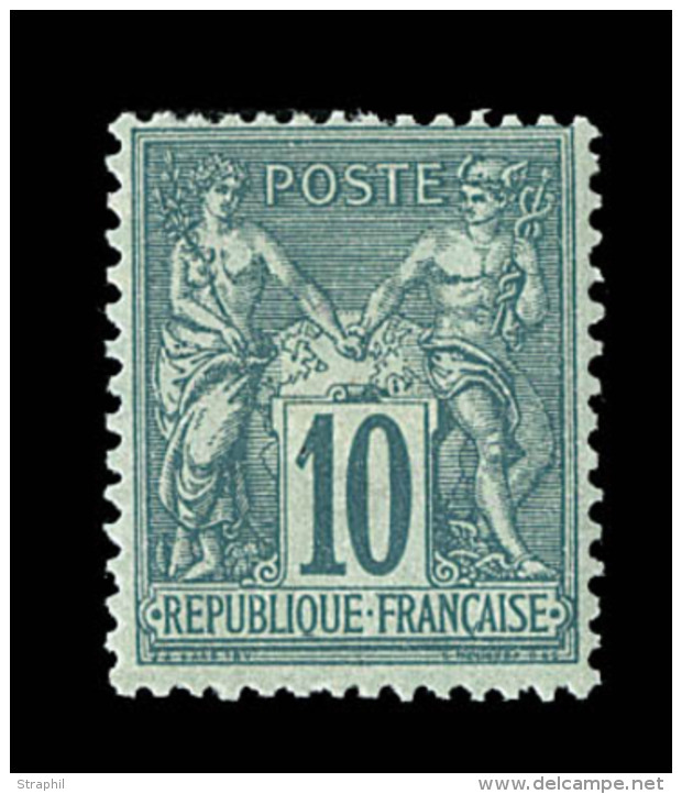 N&deg;76 - 10c Vert - TB - 1876-1878 Sage (Type I)