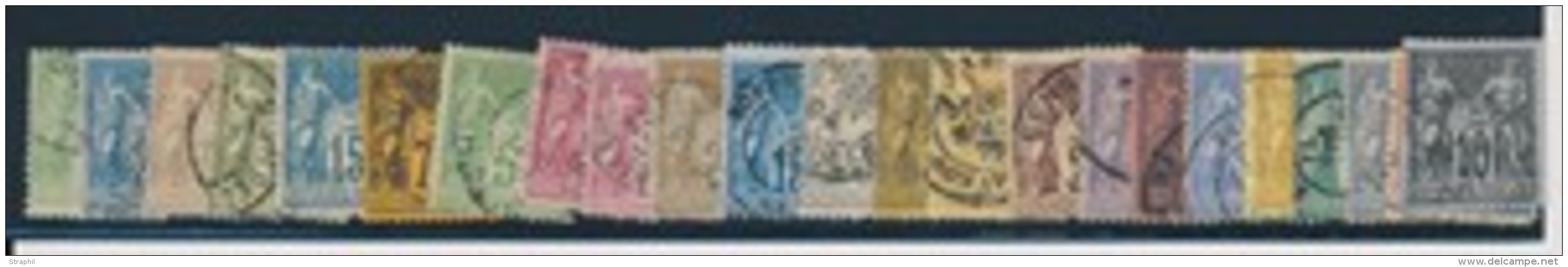 N&deg;74/106 (sf 84) - Etats Divers - Maj TB Dt N&deg;76 - 1876-1878 Sage (Type I)