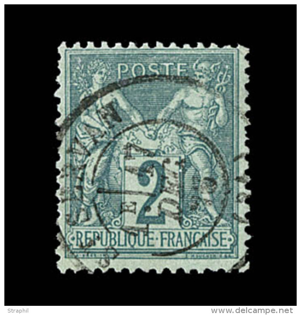 N&deg;62 - 2c Vert - Belle Oblit. St Sevran - TB - 1876-1878 Sage (Type I)