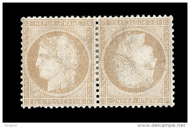 N&deg;59b - T&ecirc;te-B&ecirc;che - Sign&eacute; Calves - Belle Pi&egrave;ce - TB - 1871-1875 Ceres