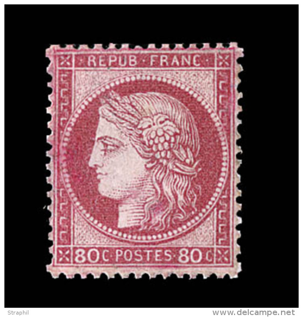 N&deg;57b - 80c Carmin Vif - Sign&eacute; Calves - TB - 1871-1875 Cérès