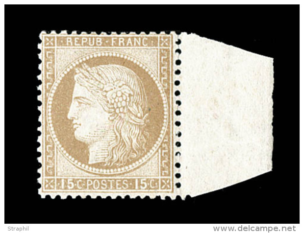 N&deg;55 - 15c Bistre - TB - 1871-1875 Cérès