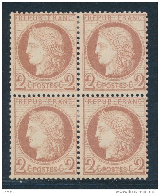 N&deg;51 - Bloc De 4 - TB - 1871-1875 Cérès