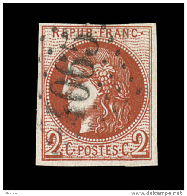 N&deg;40Ba - 2c Rouge Brique - Obl GC 4065 - TB - 1870 Emission De Bordeaux