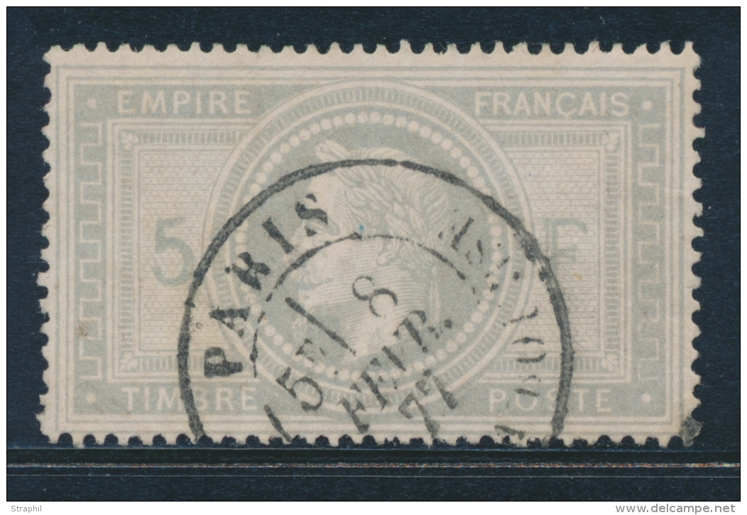 N&deg;33 - Obl. C&agrave;d T18 Paris - TB - 1863-1870 Napoléon III Con Laureles