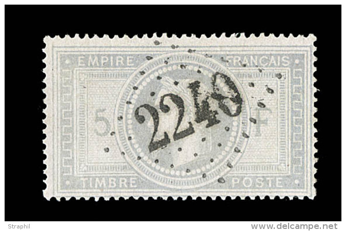 N&deg;33 - Obl GC 2240 - Sign&eacute; Baudot/Behr - TB - 1863-1870 Napoléon III Con Laureles