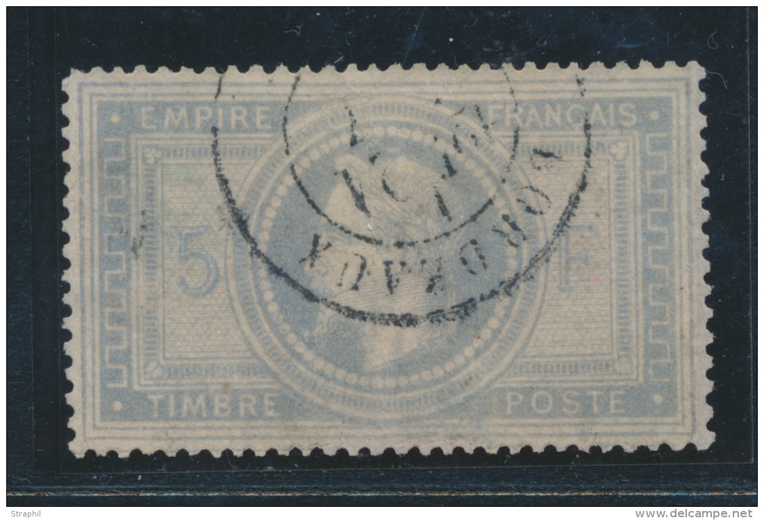 N&deg;33 - Replaqu&eacute; - Bonne Pr&eacute;sentation - 1863-1870 Napoléon III Lauré
