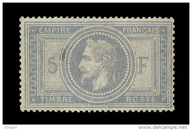 N&deg;33 - 5F Empire - Certif. - TB - 1863-1870 Napoléon III Lauré