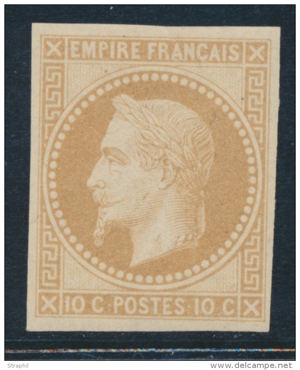 N&deg;28B - Comme ** - TB - 1863-1870 Napoléon III Con Laureles