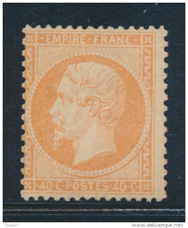 N&deg;23 - 40c Orange - Sign&eacute; Calves - TB - 1862 Napoléon III