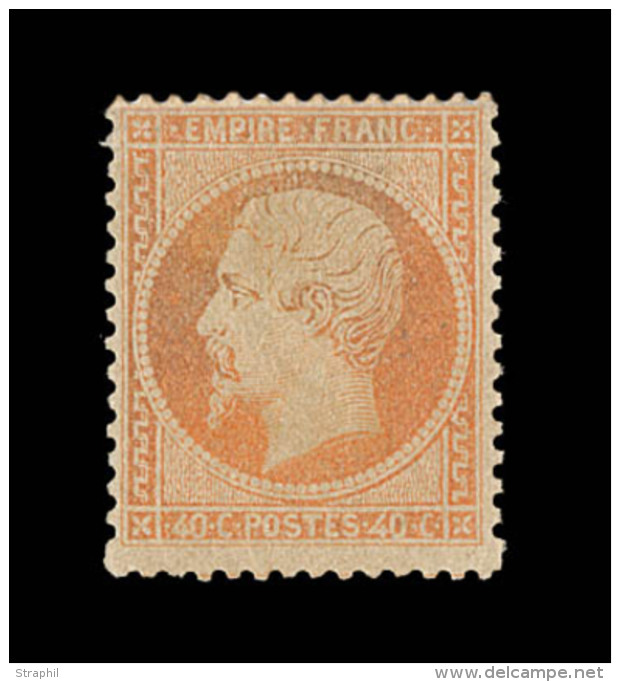 N&deg;23 - 40c Orange - Charn. L&eacute;g&egrave;re - TB - 1862 Napoléon III