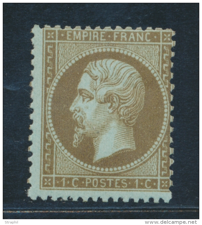 N&deg;19b - 1c Mordor&eacute; - Sign&eacute; A. Brun - TB - 1862 Napoléon III