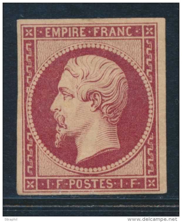 N&deg;18d - R&eacute;impression Du 1F Carmin - Comme ** - TB - 1853-1860 Napoléon III