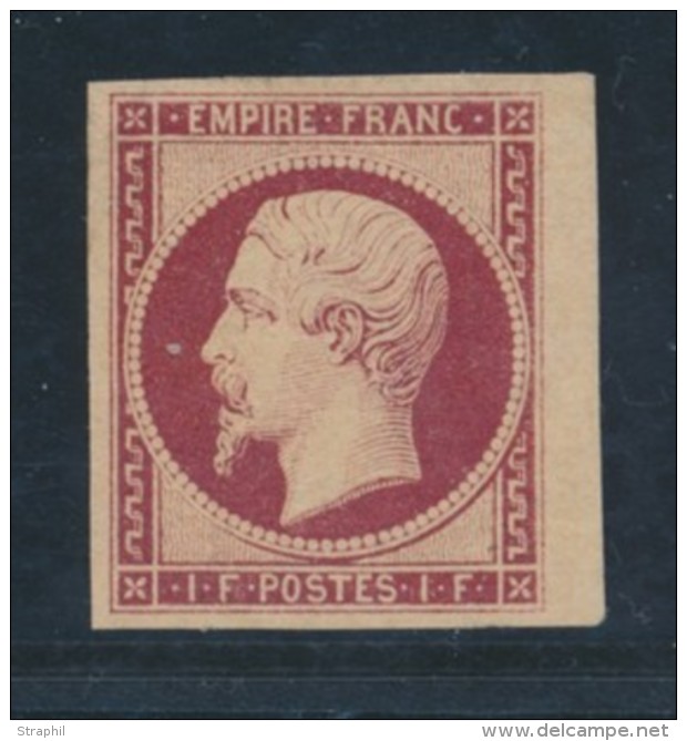 N&deg;18 - 1F Carmin - Infime Pelurage - B - 1853-1860 Napoléon III
