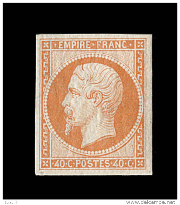 N&deg;16 - 40c Orange - TB - 1853-1860 Napoléon III