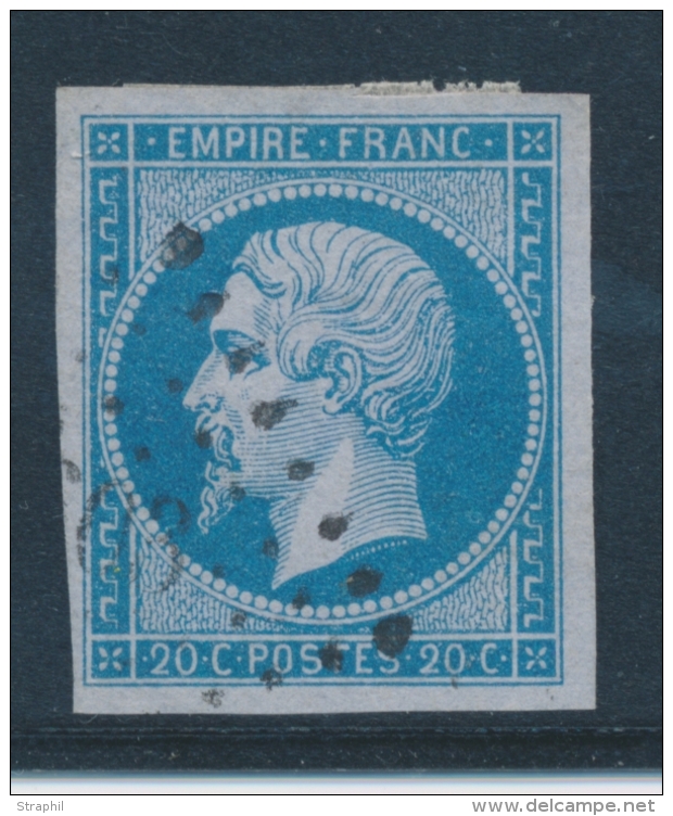 N&deg;14Ae - 20c Bleu S/lilas - Type I - TB - 1853-1860 Napoléon III