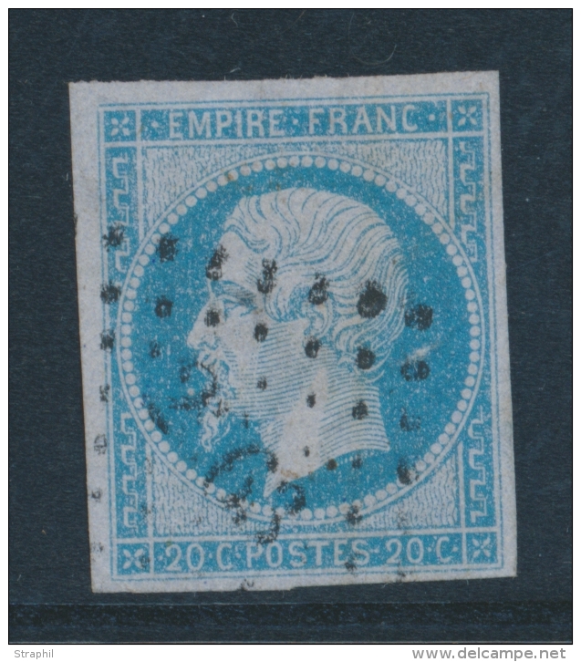 N&deg;14Ae - Bleu S/lilas - L&eacute;ger Clair - Asp. TB - 1853-1860 Napoléon III